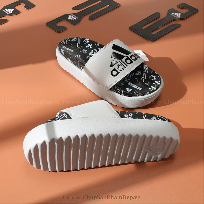 Dép Adidas Plus Platform 3D Họa Tiết Nam Nữ