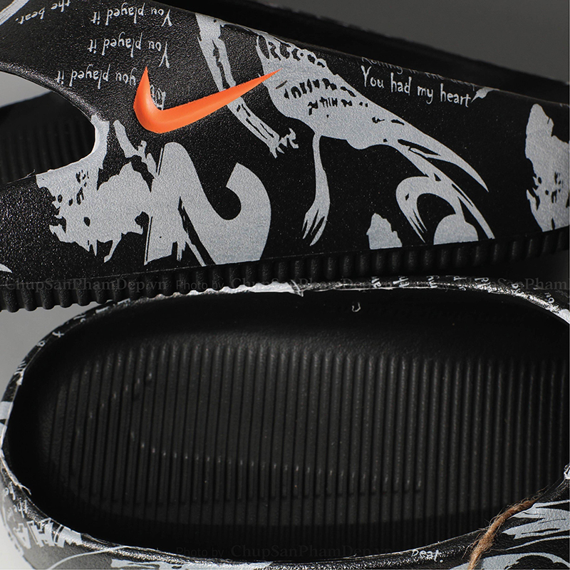 Dép Kẹp Đúc Nike Calm 3D Hình Vẽ Cá Tính