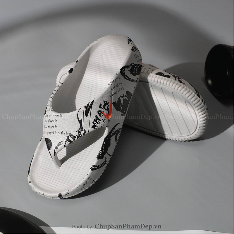 Dép Kẹp Đúc Nike Calm 3D Hình Vẽ Cá Tính