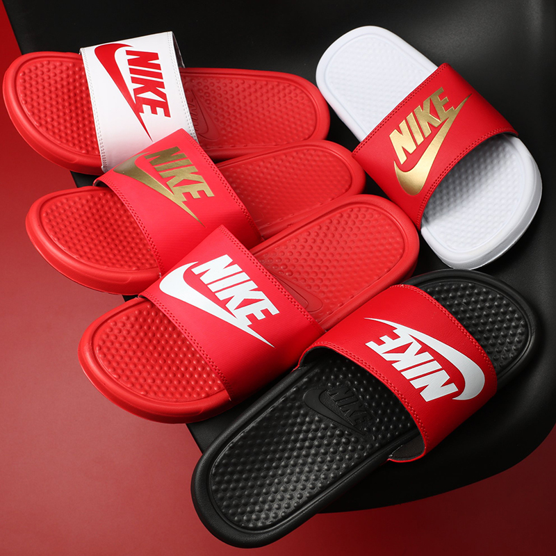 Dép Nam thể thao Nike Benassi tông màu đỏ