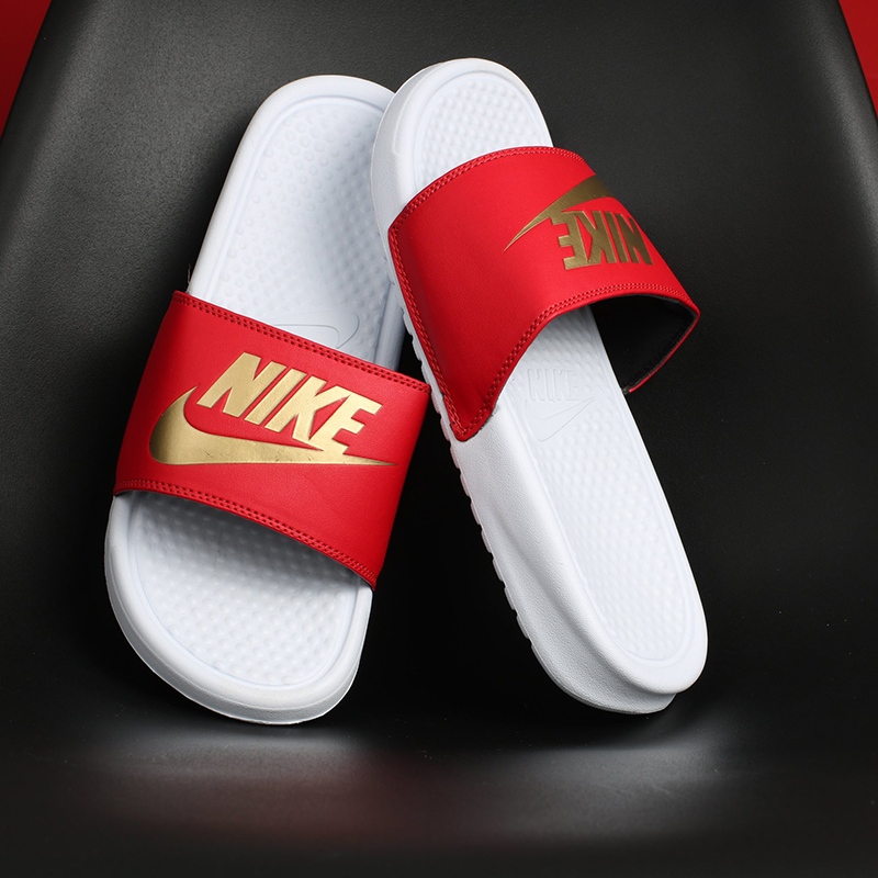 Dép Nam thể thao Nike Benassi tông màu đỏ