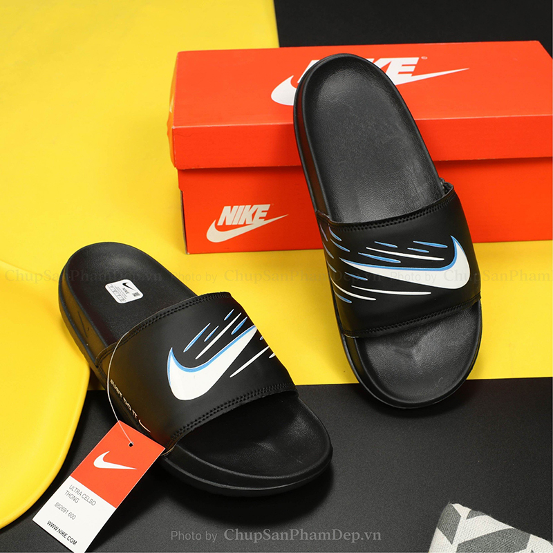 Dép Bản Móc Nike Viền Màu Sắc Nét