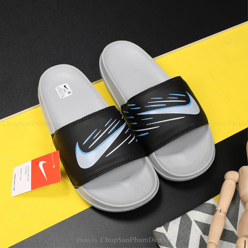 Dép Bản Móc Nike Viền Màu Sắc Nét