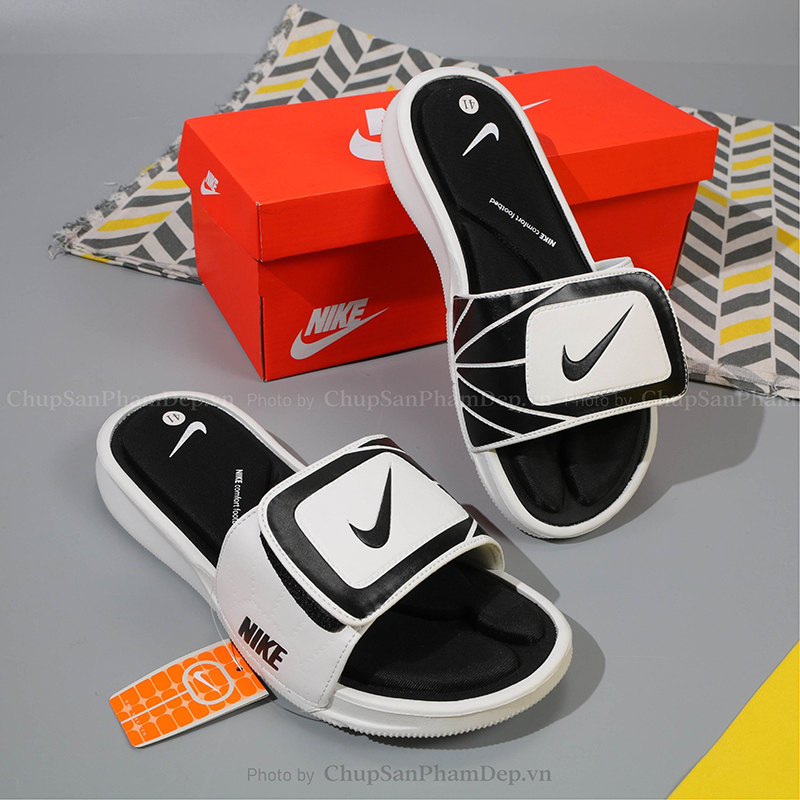Dép Quai Xé Logo Nike Viền Comfort Cá Tính